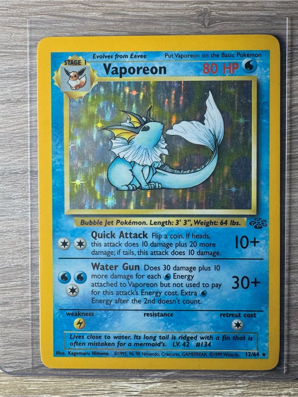 Vaporeon #12/Pokemon Jungle